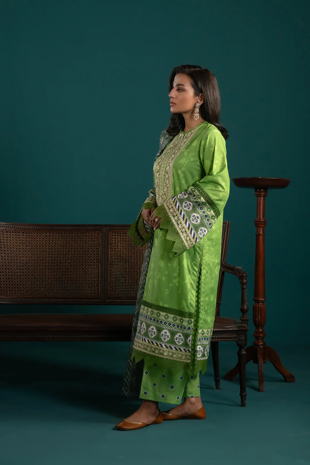 3 Piece Embroidered Lawn Suit Unstitched SS - 25