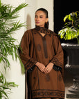 3 Piece Embroidered Linen Suit