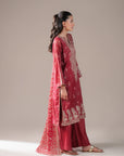 Luxury Pakistani jamawar suit with intricate embroidery – traditional 3 piece outfit for South Asian women, ideal for formal gatherings and festive occasions.