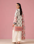 Luxury ladies 2 piece linen suit – winter embroidered outfit with digital printed shirt and doriya dupatta, perfect nishat linen suit alternative in Karachi & Lahore