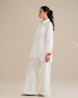 Patriotic white embroidered dress for women – perfect for Independence Day celebrations