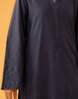 Ready made Embroidered Suit in blue color