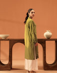 Shop 1-Piece Khaddar Shirt in Green – Light, Breezy & Perfect for Warm Weather