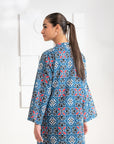 Shop 2-Piece Blue Khaddar Suit – Elegant & Cozy Outfit for Women in Pakistan