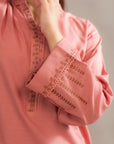 Shop 2-Piece Pink Khaddar Suit with Intricate Embroidery – Ideal for Winter Fashion in Pakistan