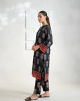 2 Piece Printed Khaddar Suit Pret Winter-24