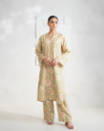 2 Piece Printed Linen Suit Pret Winter-24