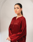 Shop 2-Piece Solid Maroon Viscose Suit – A Perfect Choice for Women’s Casual Wear