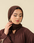 Shop Premium Turkish Hijabs Online – Trendy Brown Scarf for Women
