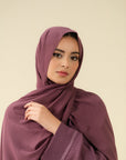 Shop Stylish Scarves Online – Premium Mauve Hijab for Women