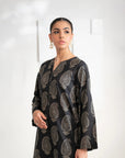 2 Piece Printed Khaddar Suit Pret Winter-24
