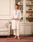 Shop Trendy 2-Piece Linen Suit with Intricate Embroidery – Perfect for Women in Pakistan