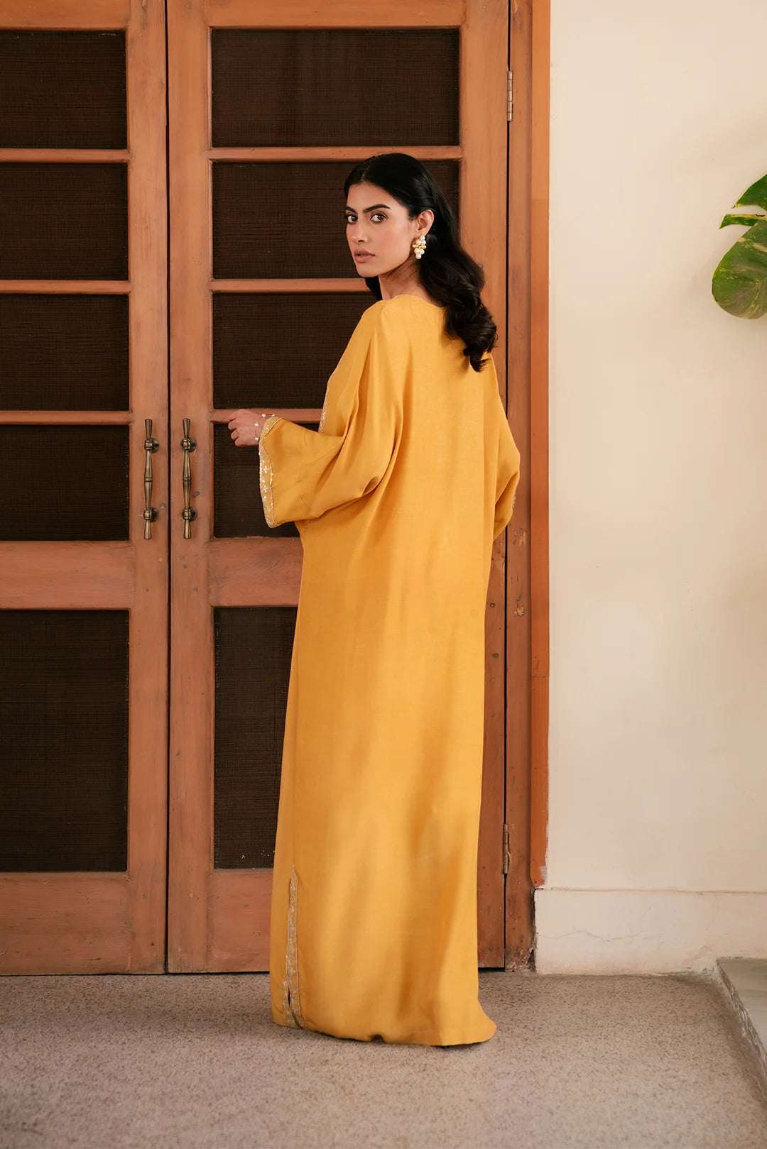 Shop best 1 Piece Raw Silk Kaftan online Pakistan