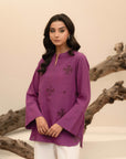 Shop ladies khaddar shirt with bold embroidery, designed for a youthful and contemporary vibe