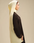 Soft yellow abaya scarf staller lightweight drape modest wear Pakistan – Beyond East