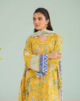Stylish 3 piece unstitched lawn outfit designed for women in Paris Road VIP Area and Shahabpura, Sialkot — perfect for luxury summer fashion