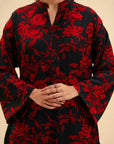 Stylish Monotone Floral Viscose 2 Piece Suit for Women 2025