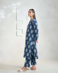 Stylish and comfortable printed khaddar suit, 2-piece set for casual or formal occasions.