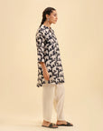 Stylish animal print Pakistani kurti – casual and chic fashion 2025.