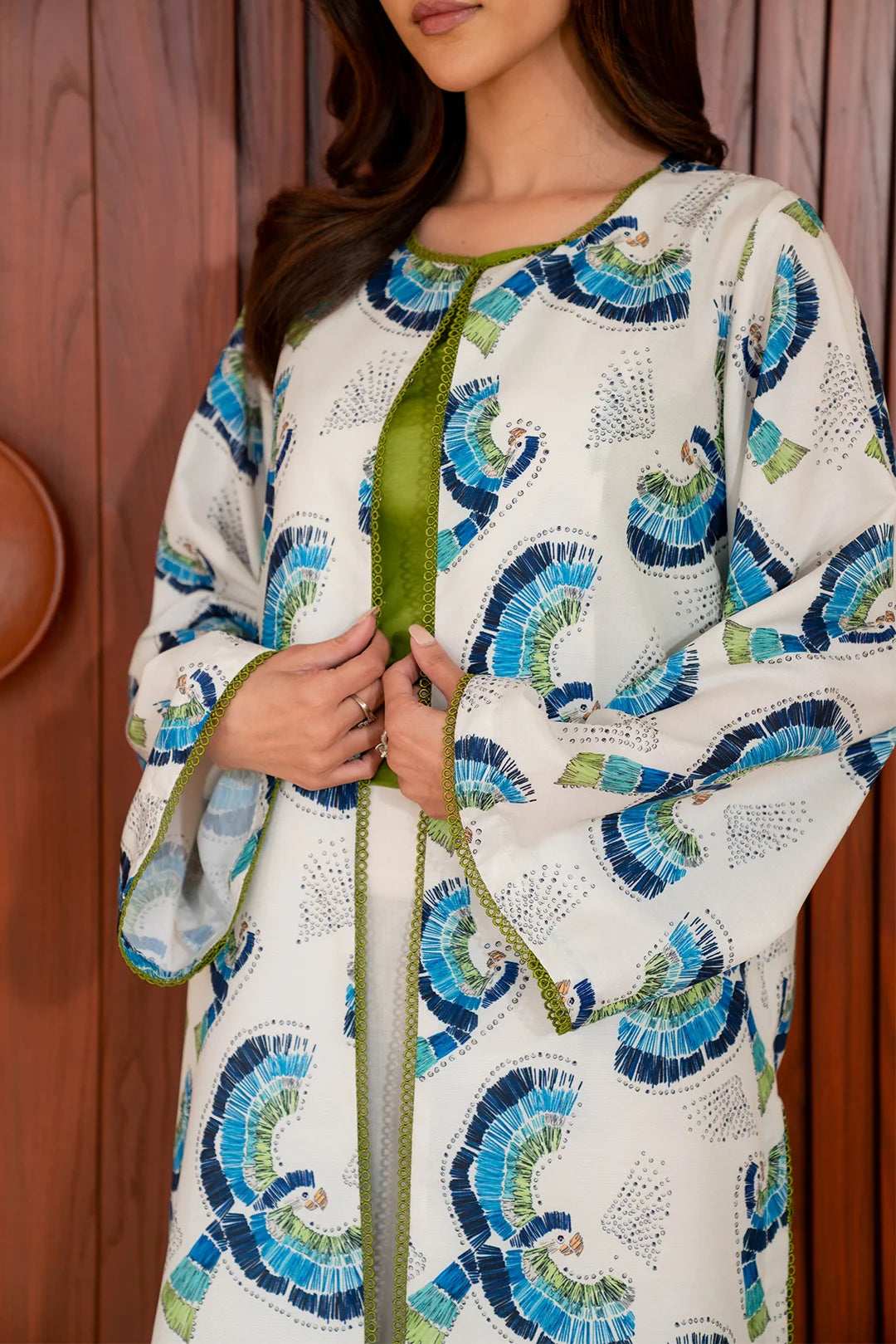Stylish printed long kurti for women - breathable summer outfit for Pakistani fashion lovers.