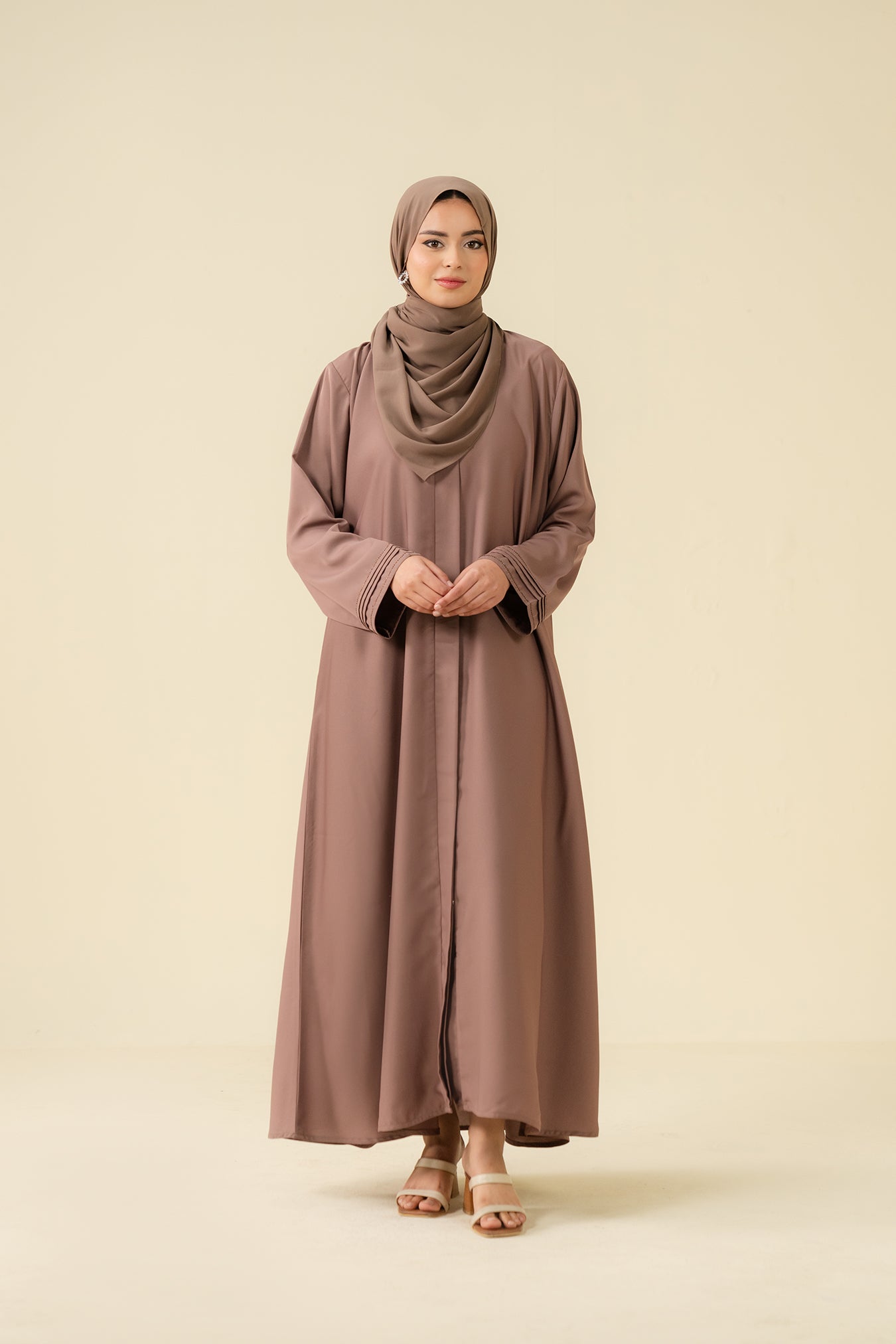 Taupe Abaya New Collection for Hijab Company