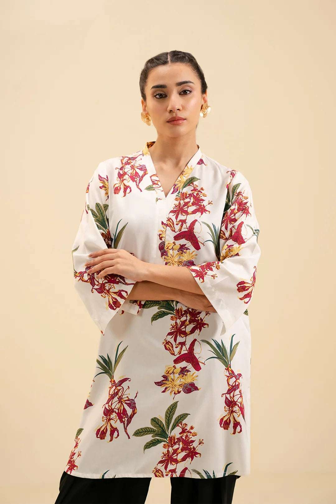 Top quality 1 Piece Printed Shirt for working women