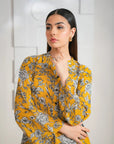 2 Piece Printed Karandi Suit Pret Winter-24