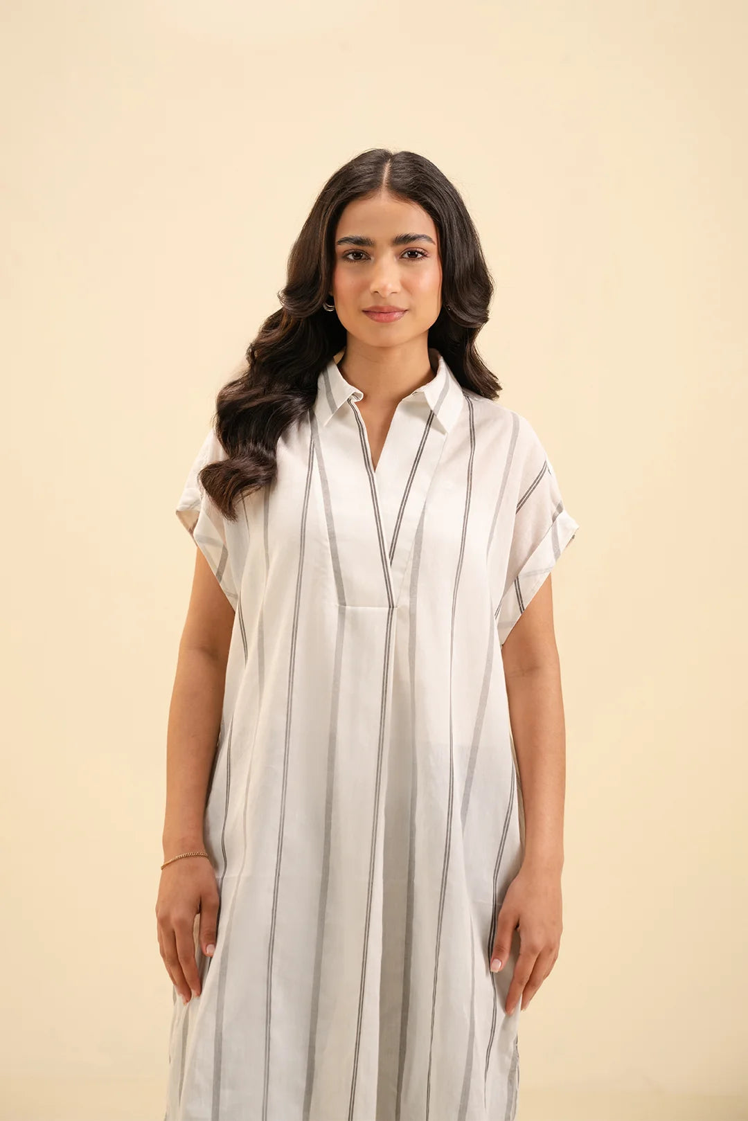 Trendy Midi-Length Cotton Shirt – Versatile Casual & Office Wear for Women