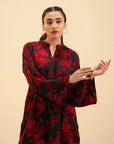 Trendy Monotone Floral Viscose 2-Piece Suit for Women