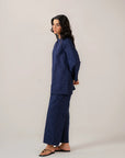 Trendy navy blue co ord set casual and semi formal wear