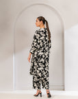 Versatile 2-Piece Viscose Suit in Black & White for Women’s Fashion in Pakistan