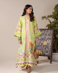 Vibrant Pakistani long dress – 1 piece lawn maxi ideal for festive or casual wear during Azadi Sale
