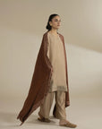 Brown Yarn Dyed Embroidered Shawl Pret Fall - 25