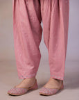 2 Piece Embroidered Raw Silk Suit