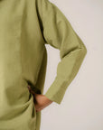 Women's co ord sets sage - casual matching shirt