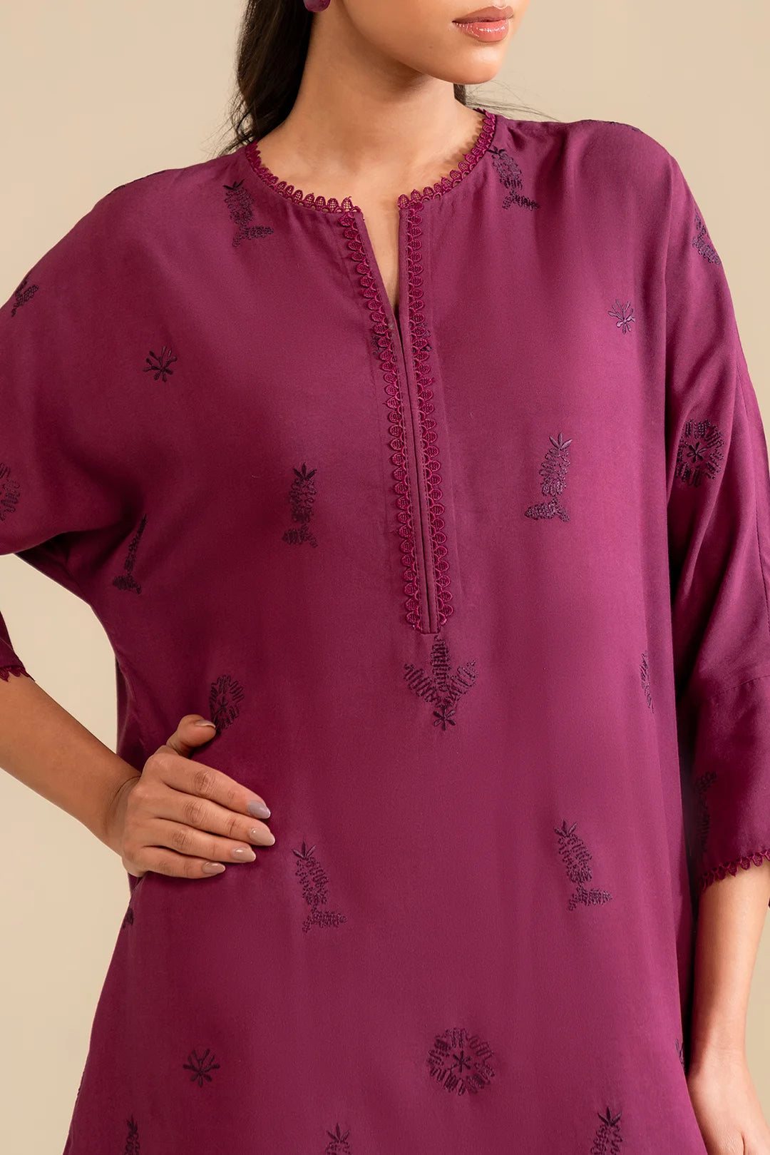 2 Piece Embroidered Lawn Suit Pret SS - 25