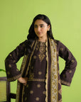 2 Piece Printed Khaddar Suit Unstitched Fall - 25
