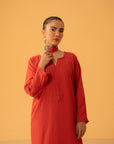 dobby fabric ladies linen shirt for casual wear