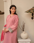 3 Piece Printed Khaddar Suit Pret Winter-24