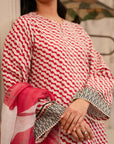 3 Piece Printed Khaddar Suit Pret Winter-24