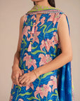 ladies suits in blue color