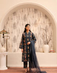 3 Piece Printed Khaddar Suit Pret Winter-24