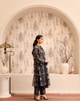 3 Piece Printed Khaddar Suit Pret Winter-24