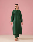 printed lawn suits in green