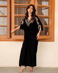 1 Piece Embroidered Velvet Kaftan Pret Winter-24