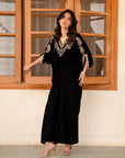 1 Piece Embroidered Velvet Kaftan Pret Winter-24