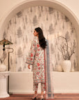 3 Piece Printed Khaddar Suit Pret Winter-24