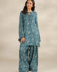 2 Piece Printed Marina Suit Pret Fall - 25
