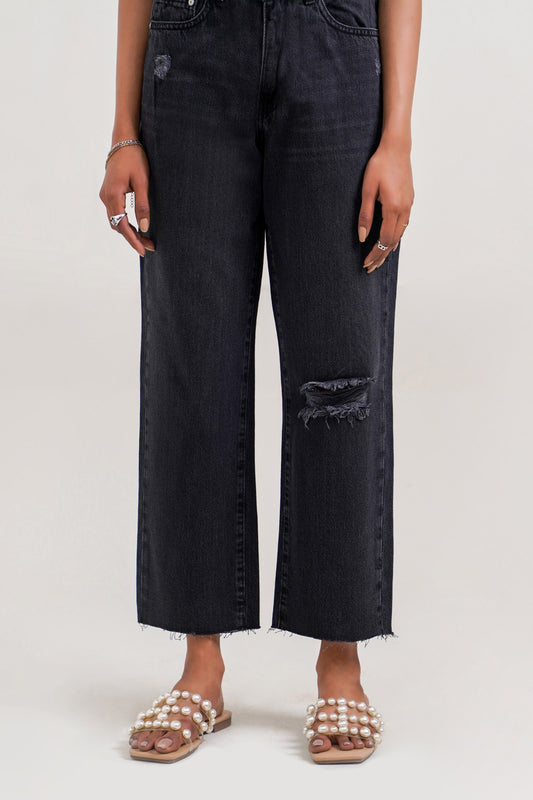 High Rise Cropped Jeans