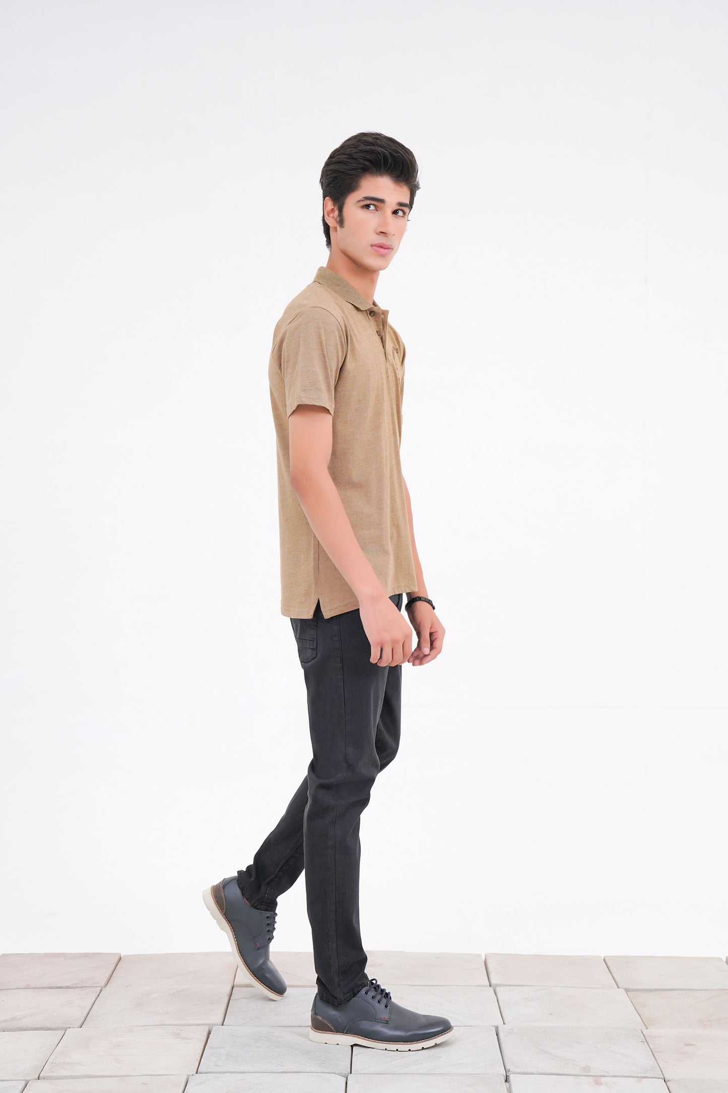 Color-blocked Polo